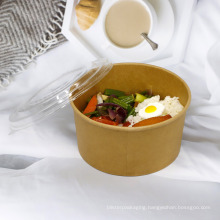 portable take away kraft paper soup bowl food container